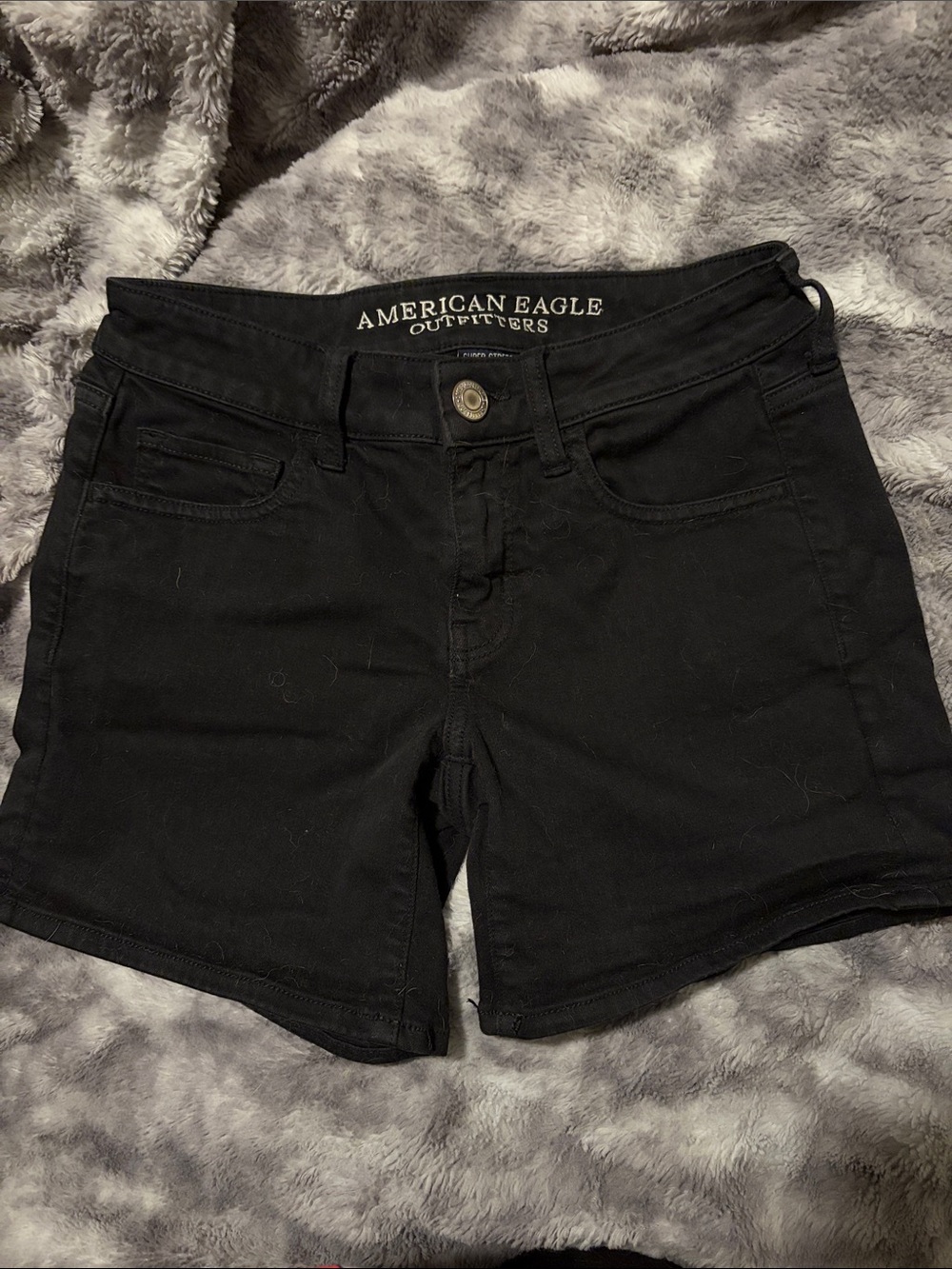 American Eagle Outfitters Black Women's Denim Shorts